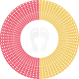 Red and yellow